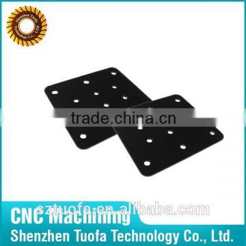 CNC milling processing black anodised aluminium plates