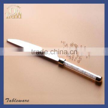 Wholesale Recycling Type and Stainless Steel Cheese Shovel/cake Knife With Diamon Wedding Party
