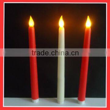 wax material 11inches led long tape candle