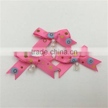 Factory Supplier Ribbon Bow With Pearl