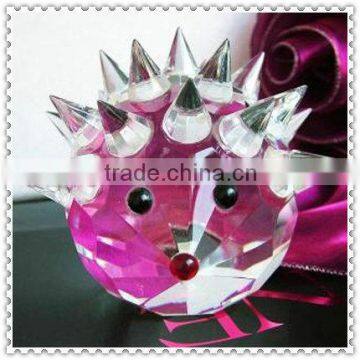 Lovely Hedgehog Clear Crystal Favor For Desktop Decoration
