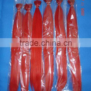 Keratin Hair extension-brazilian hair -red hair extension