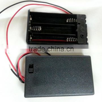 1Pc Battery Holder Box Case with ON/OFF Switch and Cover for 3AAA Batteries