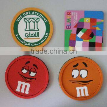 soft pvc coaster/3D soft pvc coaster