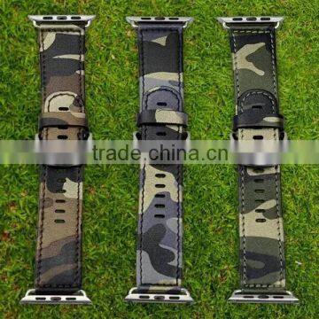 Wholesale Factory Fashion Camouflage Design For Apple Watch Sport Wristband Watch Strap