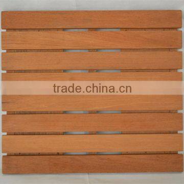 teak wooden shower room mat FSC approved