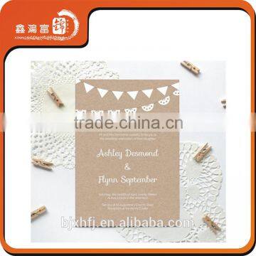 made in china small size best wishes paper card for letterpress