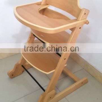 Portable Wooden Baby high chair