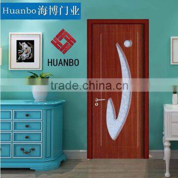 Door with Glass Engineered Veneered Bathroom Door