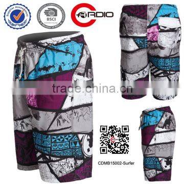 2015 American classics waterproof 4-way stretch shorts The Cardio new design Boardshorts 92% polyester camouflage mens shorts