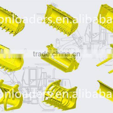 OEM SDLG LG933L/LG936L/LG938L Wheel Loader Attachment Grass Grapple For Sale , Attachment Code 1690100005/1690100093/1690100178