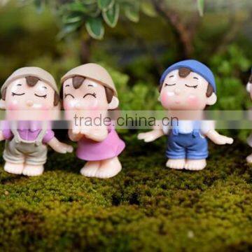 Shadow Box Miniature Fairy Garden Accessories Fashion Home Decoration little small chirdlen kid bonsai terrarium naked figurines