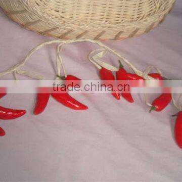 artificial chilli string fake hot pepper faux fruit house kitchen party decor