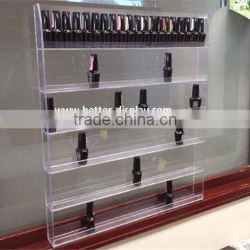 wholesale acrylic wall mount nail polish rack