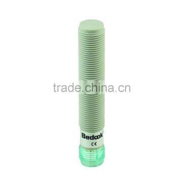 M12 Plug series DC 3-wire capacitive proximity sensor with plastic cylindrical housing