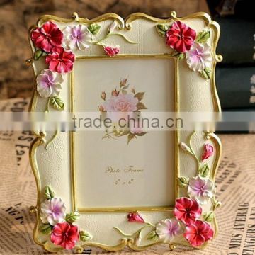 2014 Ornate shabby chic decor flower photo frame