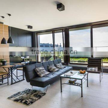 Modern Aluminium Balcony Sliding Door Double Glazed Clear Glass