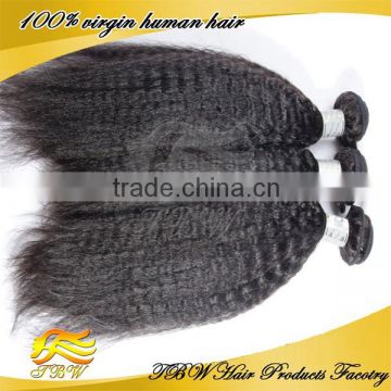 2015 Hot !!! Wholesale Cheap 100% Unprocessed Virgin Mongolian Human Kinky Straight Yaki Hair Weave