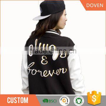 wholesale custom blank jacket with knitted fabric