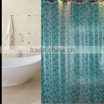 PEVA shower curtain with mosaic printing