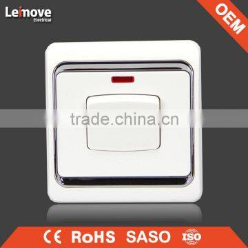 European and Classic 45A A/C switch with neon