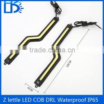 New Z Type Shape COB drl led 20cm 12V Bright White Car Daytime Running Light Day Lamp LED Auto For Mazda