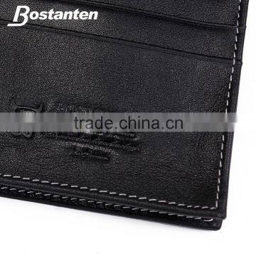 Large Men Long Purse Wallet Clutch Bag Leather Black Color photo-4