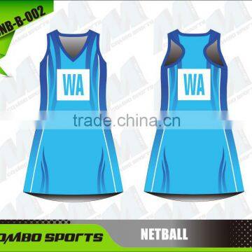 Custom sublimation netball A line dress