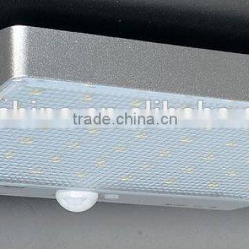 Aluminum 57leds sensor motion light solar led lamp