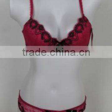 Fashion sexy New Design cheap lace Women Bras set stock on sale