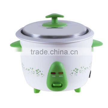 Color plastic drum rice cooker with cricle body flower rice cooker