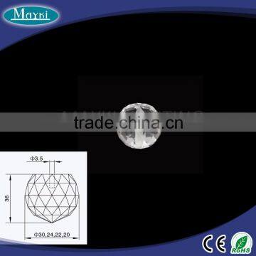 EP-046 20 Pack Crystal Ceiling Lamp End Fixture for 3 Strand Fiber for Luxury Chandelier Decoration photo-2