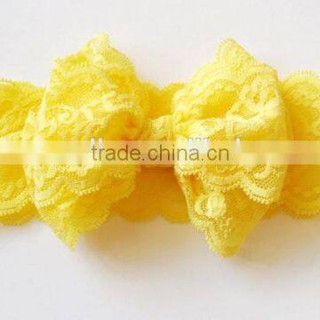 Lovely Mixed Color Lace Bowknot Headband, Flower Lace Headband Baby Headband 2016 photo-5