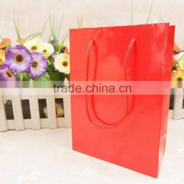 Coated Paper Customized Red Paper Gift Bag ,paper Gift Bag for Gifts Packaging photo-3