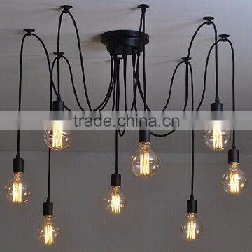 G125 G95 E27 edison bulb Nordic American Industry chandelier