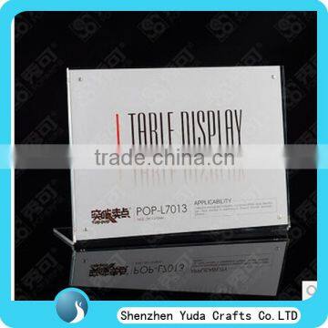 acrylic L table display,transparent promotional table display,smart table display