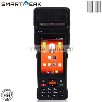 Handheld android POS terminal with magnetic card reader /RFID 13.56MHZ bulit in printer