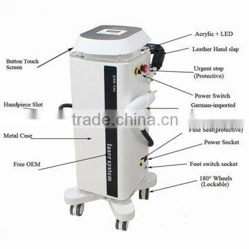 Big Sale Laser Tattoo Removal Machine Active Q Switch Nd 532nm Yag Laser Tattoo Removal Pigment Removal Beauty Equipment Machine Telangiectasis Treatment