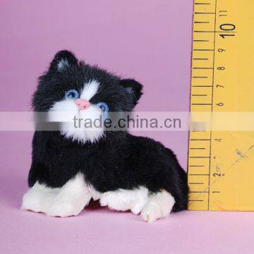 Car Interior Decoration Toy Mini Lifelike Cat Plush Toy photo-5
