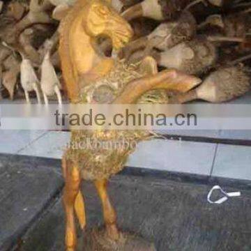 Bamboo Root Craft Horse