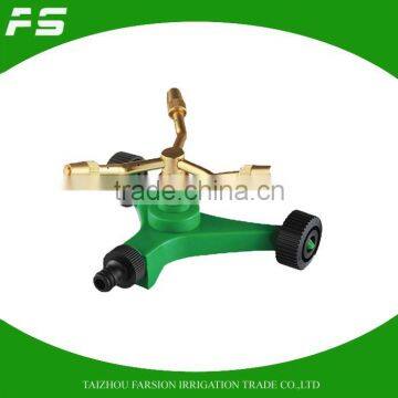 360 Degree Brass Automatic Rotating Water Sprinkler System Garden Irrigation Tool