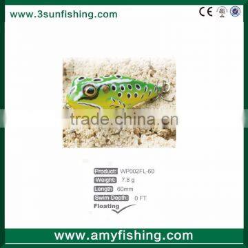 FISHING TACKLE 6CM 7.8G HARD FROG LURE WITH TREBLE HOOKS