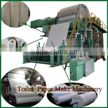 complete model 1092 toilet paper making machine capacity 2ton per day