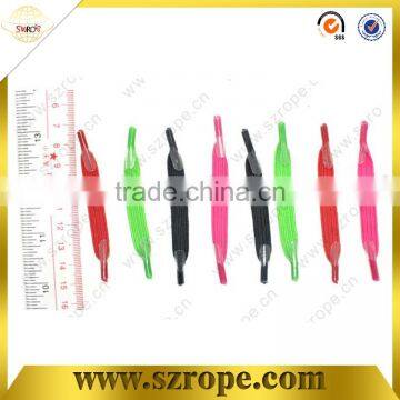 6mm colorful custom shoelace charms/flat elastic shoelaces