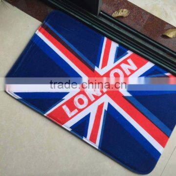 Union Jack British Flag Design Printed Bath Mat