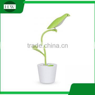 Plastic Bird Folding Eye Protection Usb Rechargeable Dimmable Led Study Reading Desk Table Night Light Lamp With Pen Container photo-3