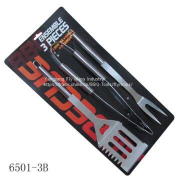 3 Pcs Stainless Steel BBQ Tool Set With Cardboard photo-4