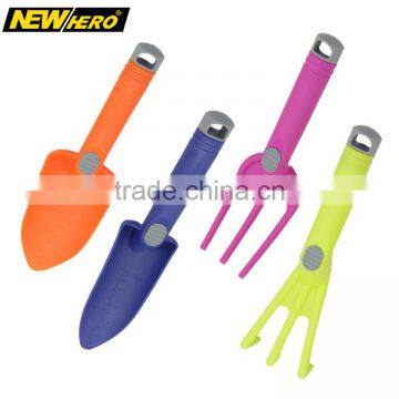 Middle size plastic 4pcs garden tool set hand tools plastic toy tool set