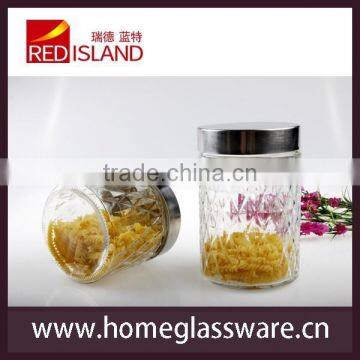 NICE PATTERN GLASS JAR TO STORAGE COCKIES & CANDY photo-5