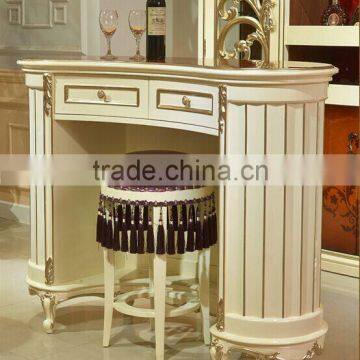 European Fashionable Bar Counter and Chair Set, Beautiful Design Wooden Wine Bar Counter for Homes (BF01-ML050) photo-2